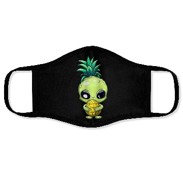 Discover Alien with Pineapple Hair Face Masks