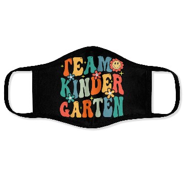 Discover Team Kindergarten Teacher Student Groovy Back To Face Masks