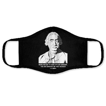 Discover Philosophy Quote eptic David Hume Face Masks