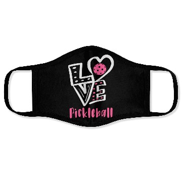 Discover I Love Pickleball Face Masks