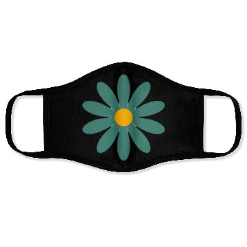 Discover green daisy Face Masks