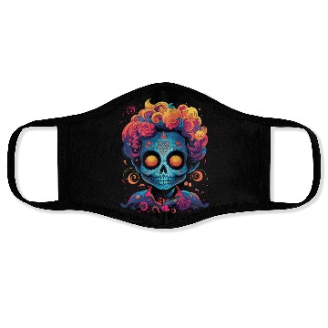 Discover Dia De Los Muertos Sugar Skull Mexican Holiday Face Masks