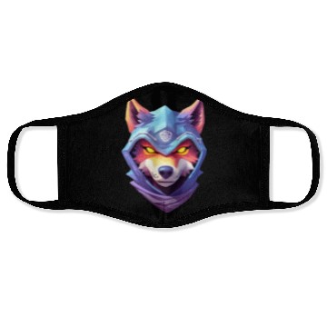 Discover Hooded Alpha Wolf Ninja: Leader of the Night Face Masks