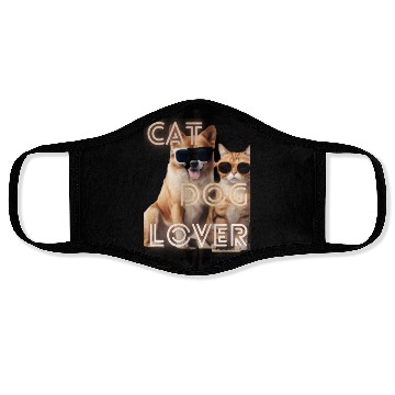 Discover 6 cat dog lover design Face Masks