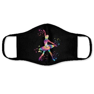Discover Ballet Dancer Colorsplash Ballerina Face Masks
