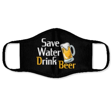 Discover Beer drinking party celebrations beer drinker save Face Masks