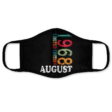 Discover august 1968 Anniversary august 1968 august Face Masks