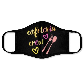 Discover Cafeteria Crew Lunch Lady Retro Vintage School Face Masks