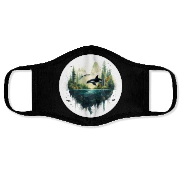 Discover Orca SeaScape Face Masks
