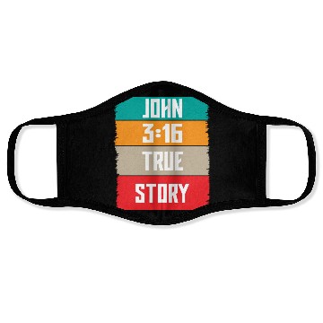 Discover John 3:16 Lve Jesus Christian Christmas Face Masks