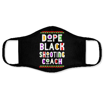 Discover Dope Black Shooting Coach Face Masks