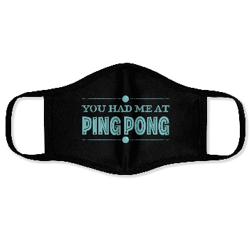 Discover Ping Pong Lover Funny Table Tennis Humor Face Masks
