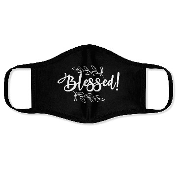 Discover Blessed Love Jesus Christian Christmas Face Masks