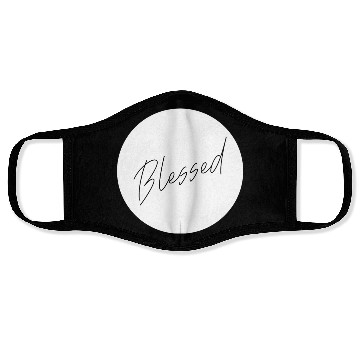 Discover Blessed Love Jesus Christian Christmas Face Masks