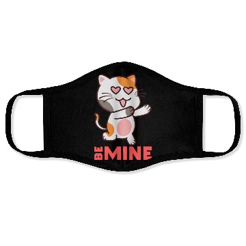 Discover Cat be mine Face Masks