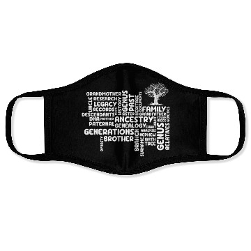 Discover Genealogy Grandmother Ancestry Generation Face Masks
