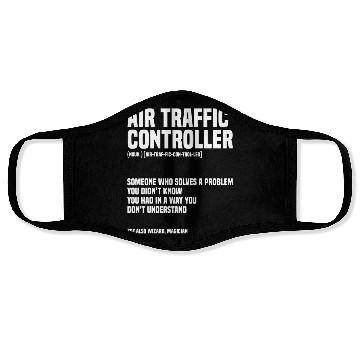 Discover Funny Air Traffic Controller An Airplane Runway Face Masks