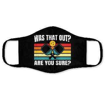 Discover Funny Pickleball Art For Men And Women Lover Sport Face Masks