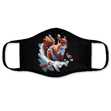 Discover Winter squirrel Face Masks