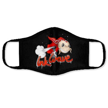 Discover Graffiti Sprayer Koi Fish Street Style Face Masks