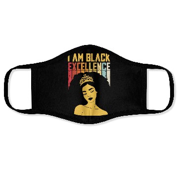 Discover I Am Black History Month African American For Face Masks