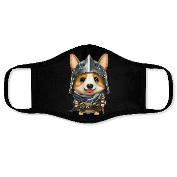 Discover Knight Corgi Face Masks