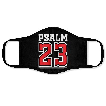 Discover Psalm 23 Bible Text Love Jesus Christian Christmas Face Masks