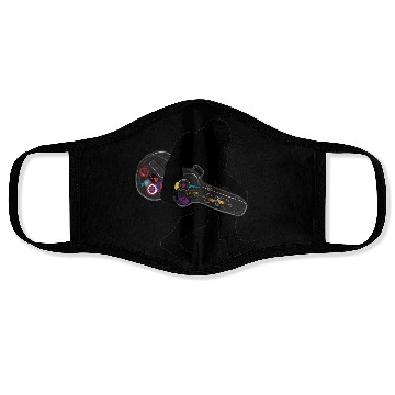 Discover Bigfoot Playing Guitar Face Masks