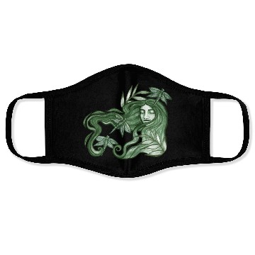 Discover Dragonfly Goddess In Green Face Masks