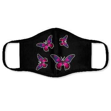 Discover Colorful Butterfly Cute Light Butterflies Gift Face Masks
