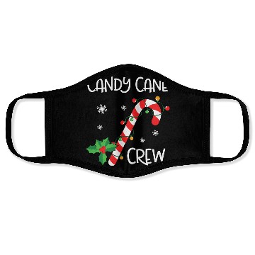 Discover Candy Cane Crew Funny Christmas Lights Xmas Gift Face Masks