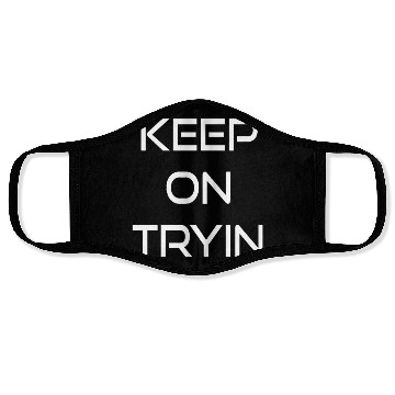Discover Keep Trying Motivational Gym Workout Face Masks
