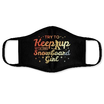 Discover Snowboarding Girl Face Masks