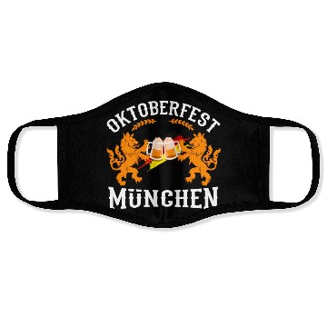 Discover Oktoberfest München Gery Ger Flag Beer Drinking Face Masks