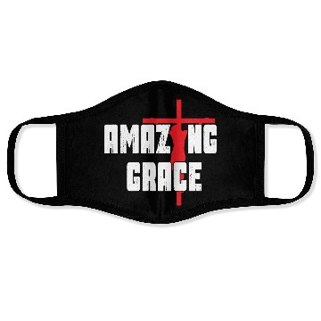 Discover Amazing Grace Love Jesus Christian Christmas Face Masks