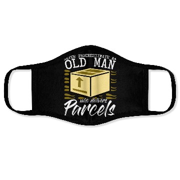 Discover Parcel Deliverer Postman Parcel Messenger Face Masks