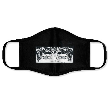 Discover Warrior Manga Panel Face Masks