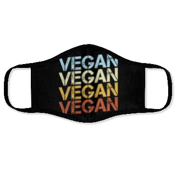 Discover Retro Vegan Typography Face Masks