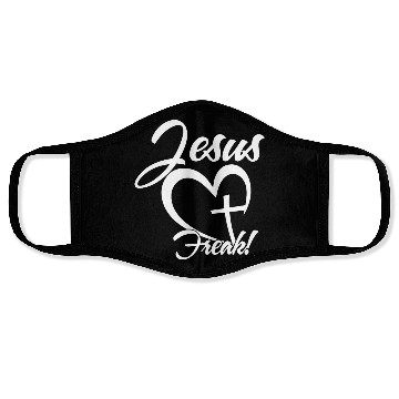 Discover Jesus Freak Love Jesus Christian Christmas Face Masks