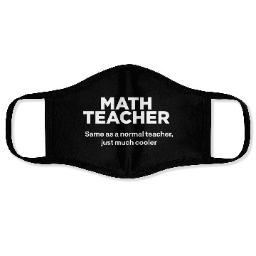 Discover Math Teacher Face Masks