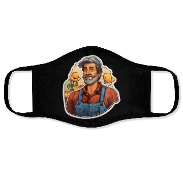Discover Farmer Old Man Face Masks