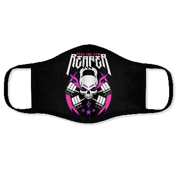 Discover Fear The Gym Reaperabcdabcdabcdkettlebell Skull Face Masks