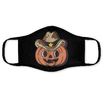 Discover Cowboy Pumpkin Face Masks