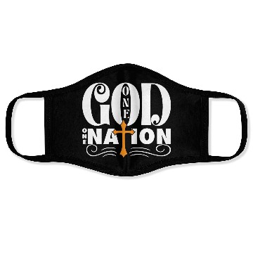 Discover One God One Nation Love Jesus Christian Face Masks