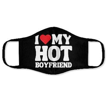 Discover I Love My Boyfriend Face Masks