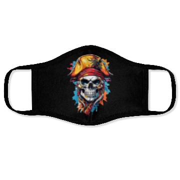 Discover Skeletal Swashbuckler: Pirate Pride Face Masks