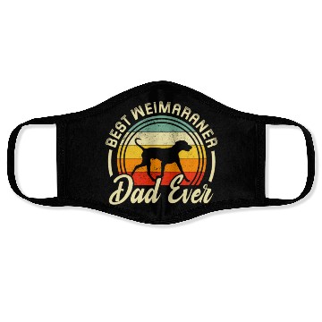 Discover Best Weimaraner Dad Ever Retro Face Masks