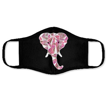 Discover pink elephant Face Masks