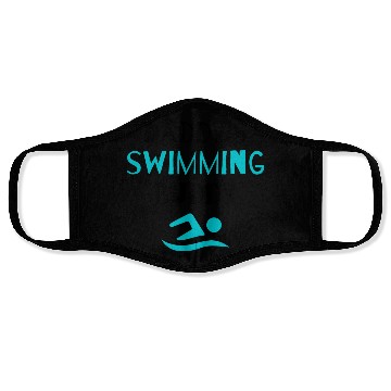 Discover Swim: Daddy's Swimming Buddy Cute Dad Lover Face Masks