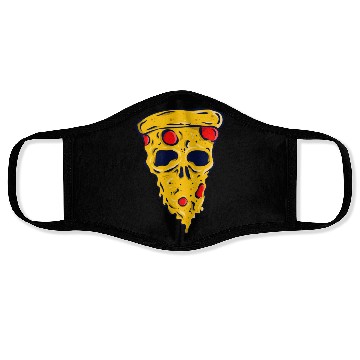 Discover pizza skull Face Masks